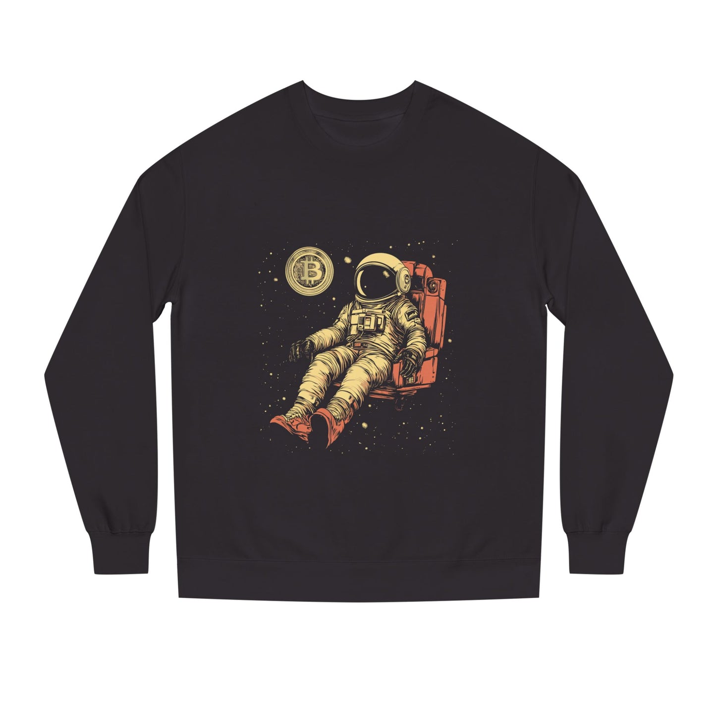 Space Coupe Bitcoin Astronaut Unisex Crew Neck Sweatshirt - Summer 2025 Limited Drop