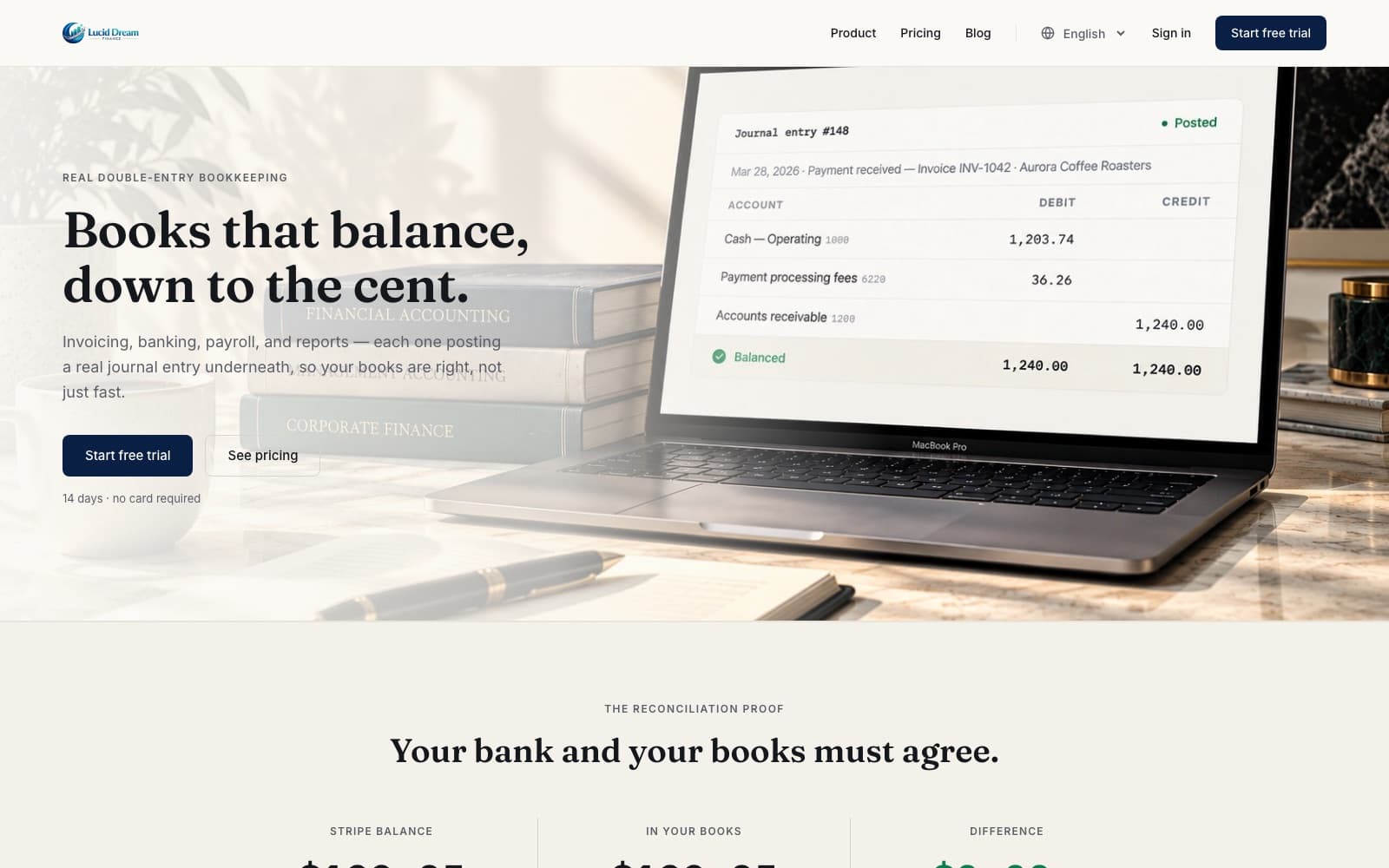 Lucid Dream Finance — the live product