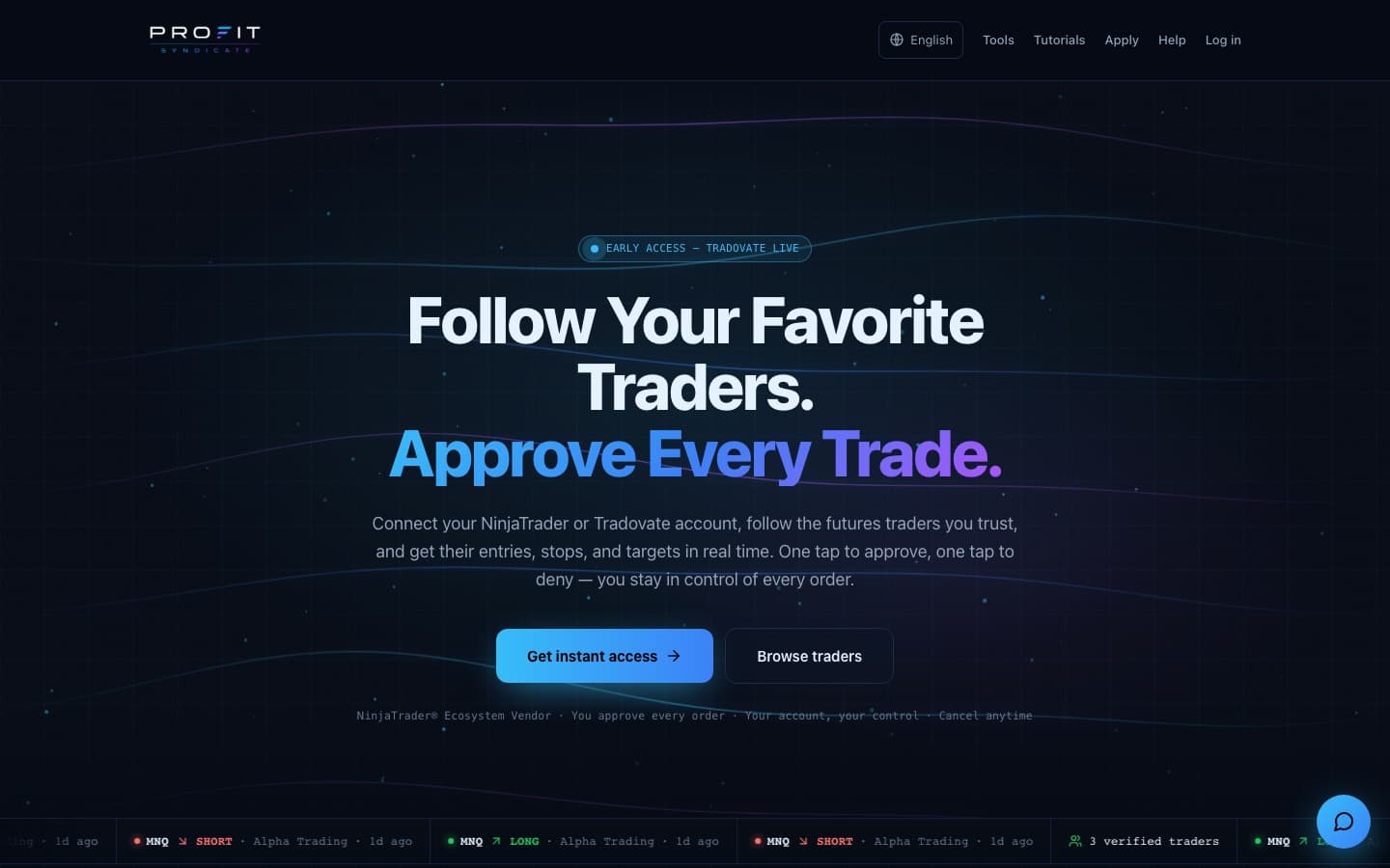 Profit Syndicate Futures — the live product